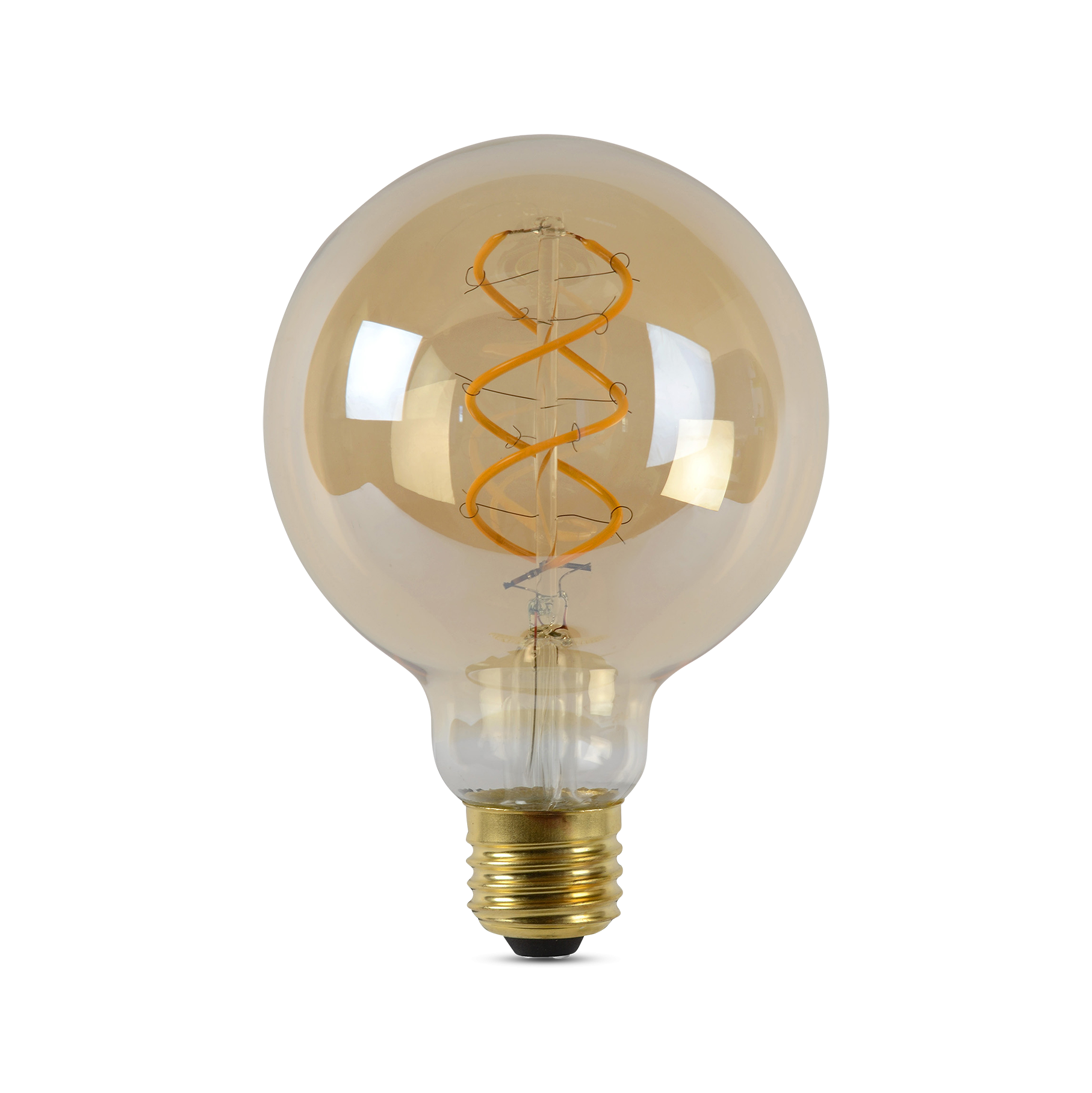 Verpersoonlijking Bibliografie verdamping Lucide G95 - Filament lamp - Ø 9,5 cm - LED Dimb. - E27 - 1x5W 2200K -  Amber | Ygo
